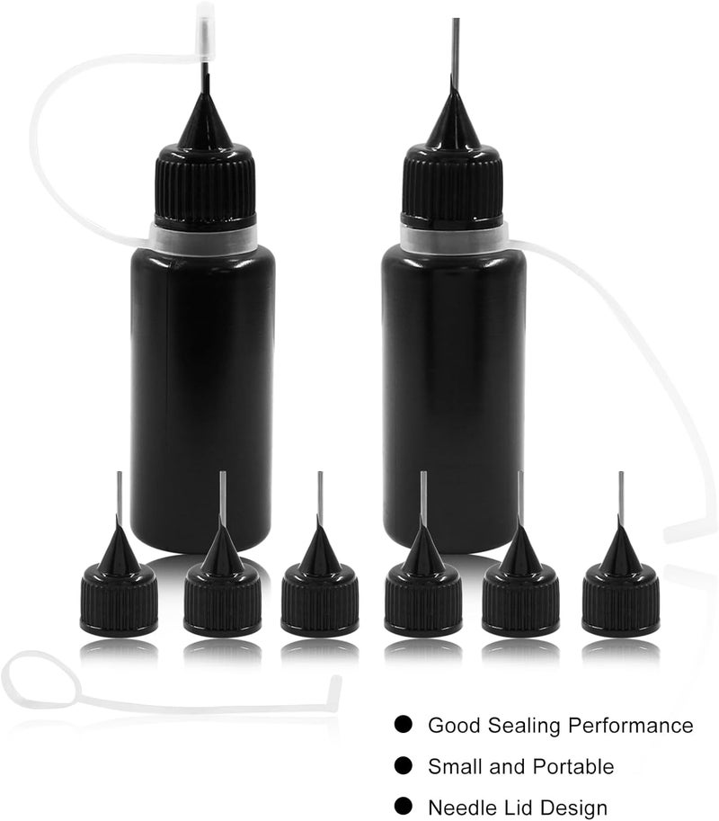 Bivethoi Precision Tip Applicator Bottle,15ml Glue Applicator Bottles, 10 PCS Plastic Needle Tip Squeeze Bottle for Quilling, DIY Paint, Acrylic Painting, Craft, Alcohol Ink and Multi-Purpose Use. - Image 4
